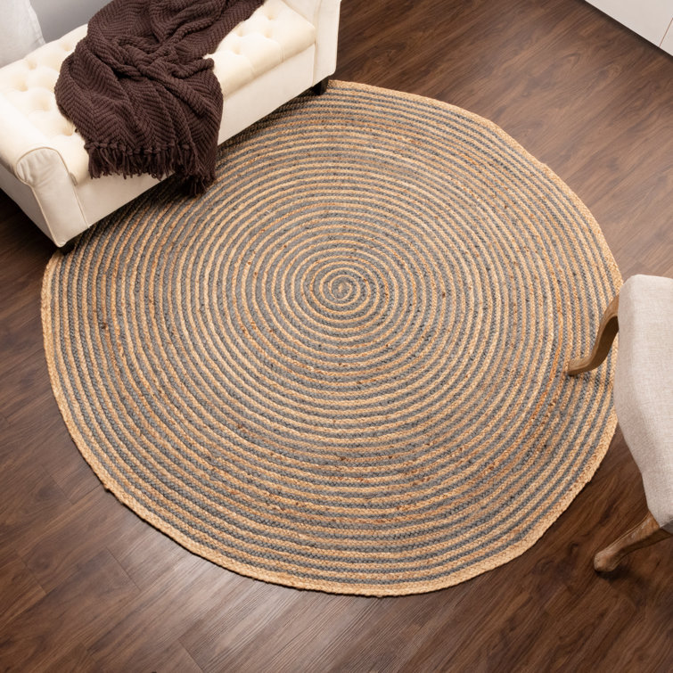 Bay Isle Home Mckenney HandBraided Jute Round Indoor Area Rug
